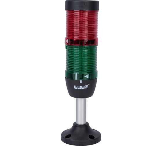 Изображение товара Сигнальная колонна Emas 50 мм, красная, зеленая, стробоскоп FLESH 220В IK52F220XM03
