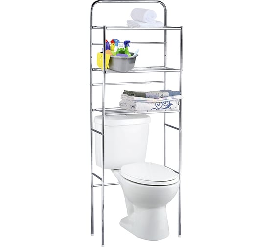 Изображение товара Напольный стеллаж для ванной комнаты и туалета UniStor GULLIVER 3 яруса 210990