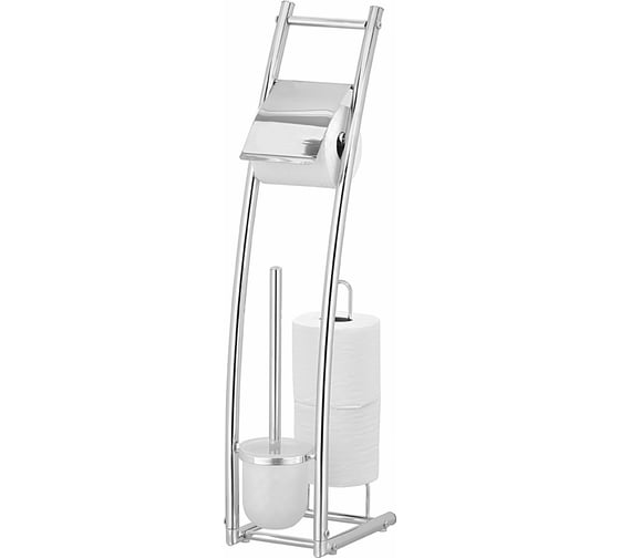 Изображение товара Гарнитур для туалета UniStor HOLLY с держателем и накопителем туалетной бумаги, 160x225x750 мм 210099