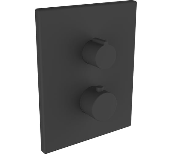 Изображение товара Внешняя часть смесителя для ванны и душа CLEVER UP URBAN термостат, матовый черный 61108