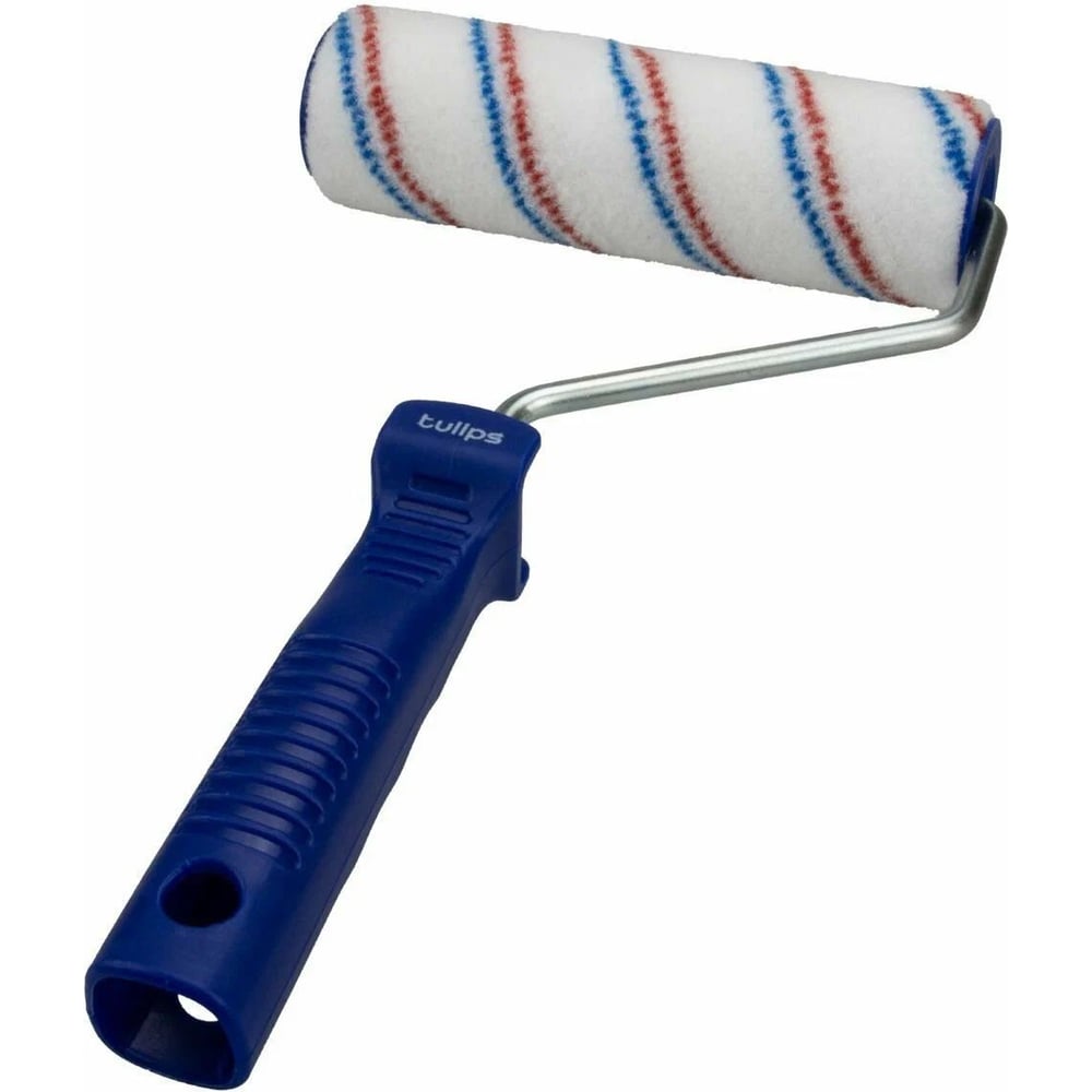 Изображение товара Валик Tulips Tools Tulips decor BlueRed с рукояткой 180 мм нейлон
