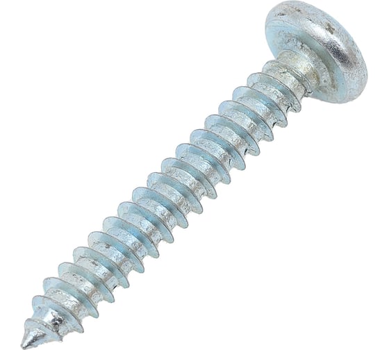 Изображение товара Саморез ZAMETAL 4,8х32 с полукруг. гол., крест шлиц, DIN 7981, оц., 250 шт. ZA101821