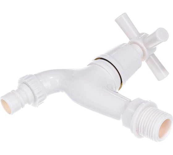 Изображение товара Водоразборный кран Terma пластиковый, белый 66452