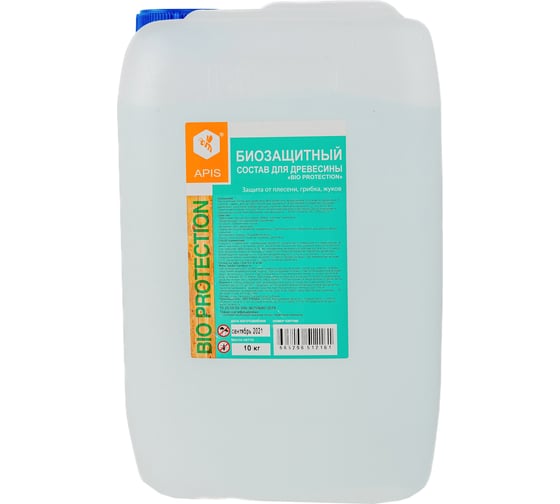 Изображение товара Биозащитный состав для древесины APIS bio protection канистра 10 кг 4665296512161