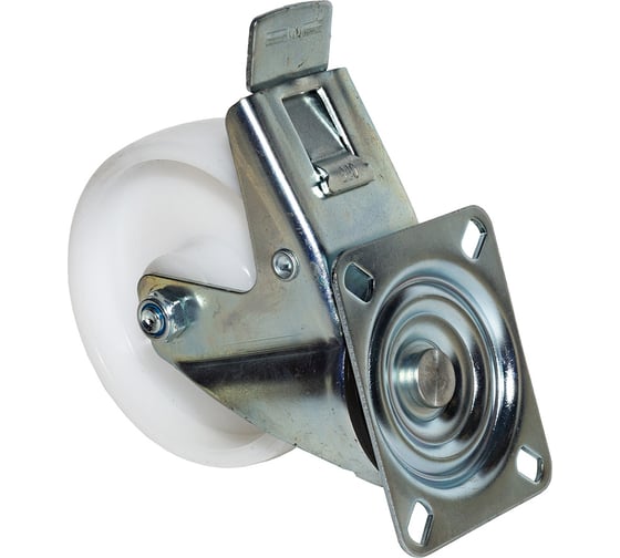 Изображение товара Опора колесная поворотная с тормозом SOBELL ф125 мм, нагрузка 190 кг, полипропилен (SRCnb 55) 452125