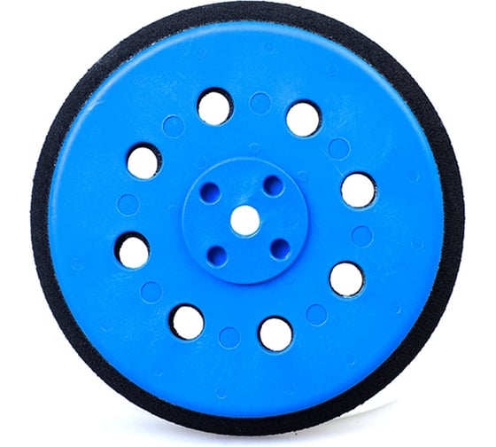 Изображение товара Оправка RoxelPro для шлифовальных кругов WINNER 125 мм на липучке, 5/16"+М8, 8 отв, средней жесткости, 1 шт 195644