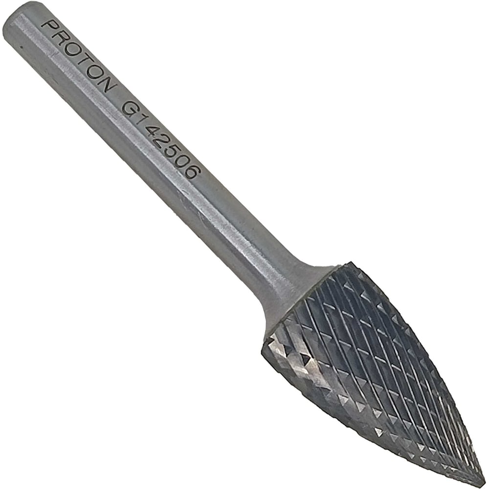 Изображение товара Бор-фреза PROTON 14x6х25x45R твердосплавная для обработки металлов, дерева и пластика