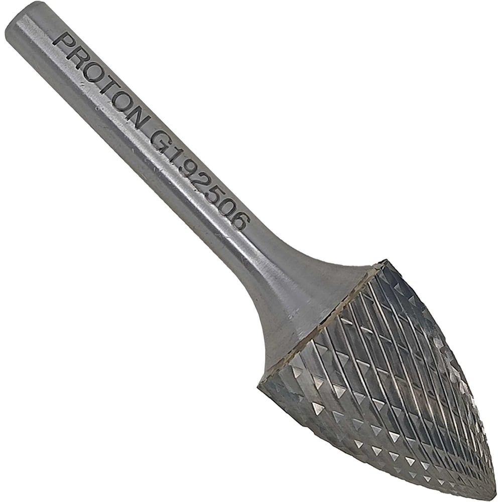 Изображение товара Бор-фреза PROTON твердосплавная 19x6х25x45R для дерева металлов и пластика