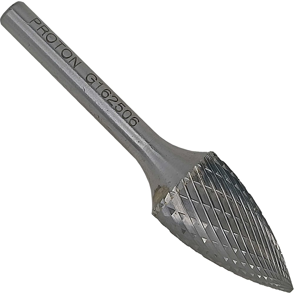 Изображение товара Бор-фреза PROTON твердосплавная параболическая 16x6х25x45R