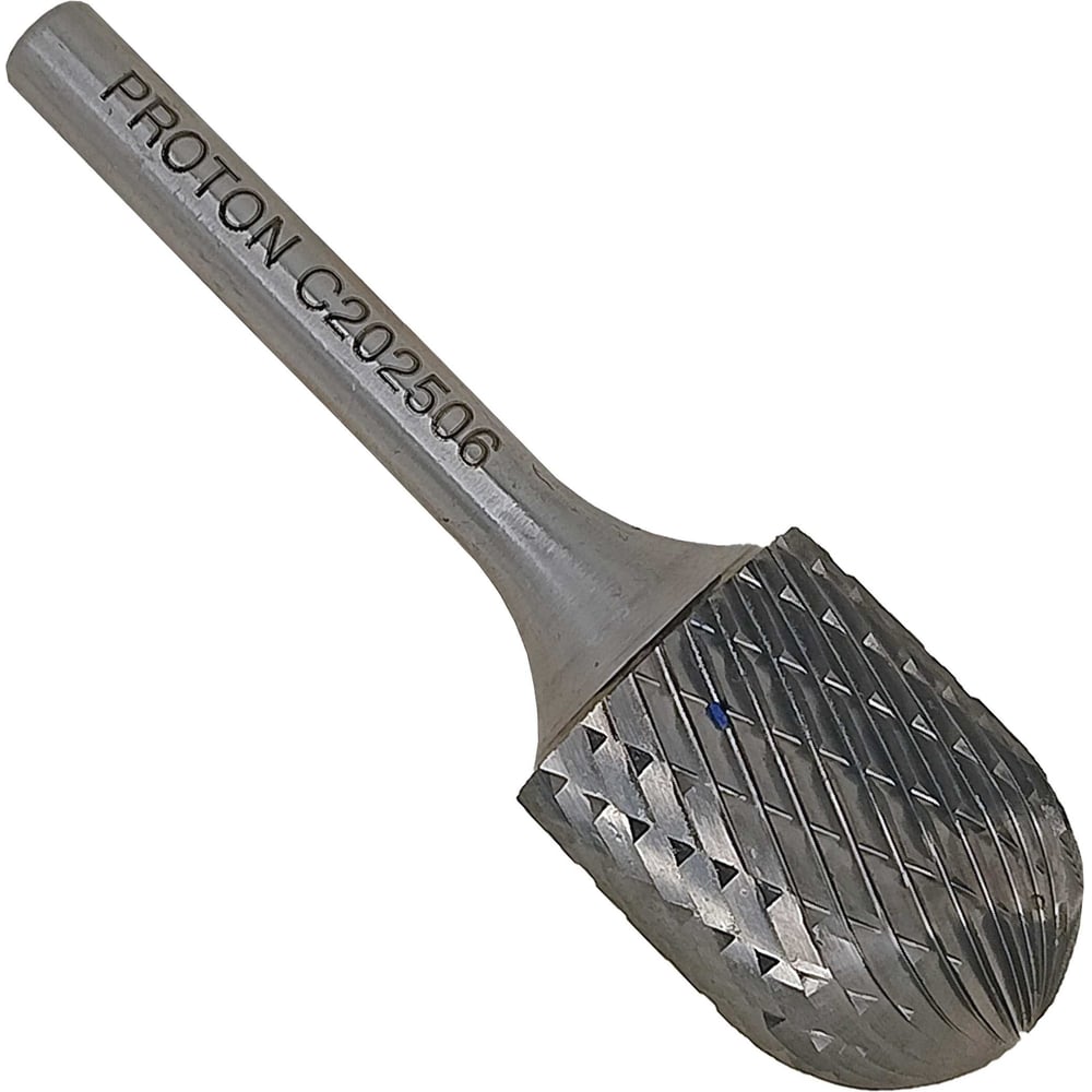 Изображение товара Профессиональная твердосплавная сфероцилиндрическая бор-фреза 20 мм PROTON