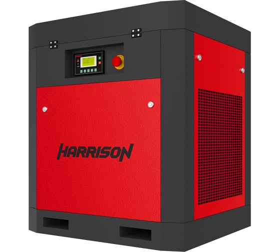 Изображение товара Винтовой компрессор с ременным приводом Harrison 1300 л/мин 10 бар 380В 11 кВт HRS-941300
