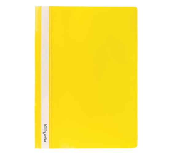 Изображение товара Пластиковый скоросшиватель 25 шт в упаковке ЮНЛАНДИЯ А4 130/180 мкм желтый  228677