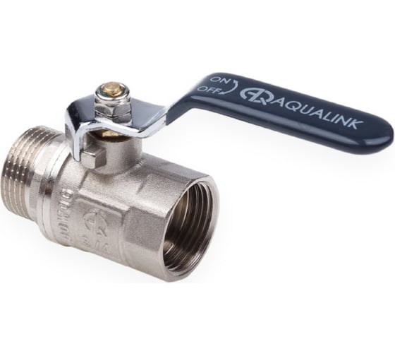 Изображение товара Шаровой кран AQUALINK вн-нар 2 ручка 1154