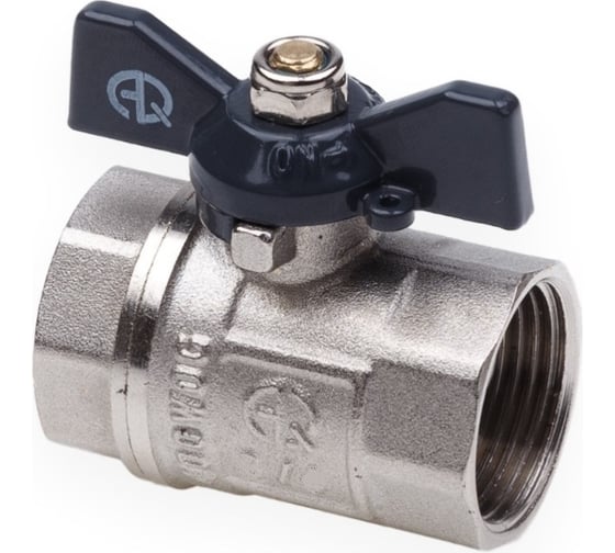 Изображение товара Шаровой кран AQUALINK вн-вн 3/4 B бабочка 1156