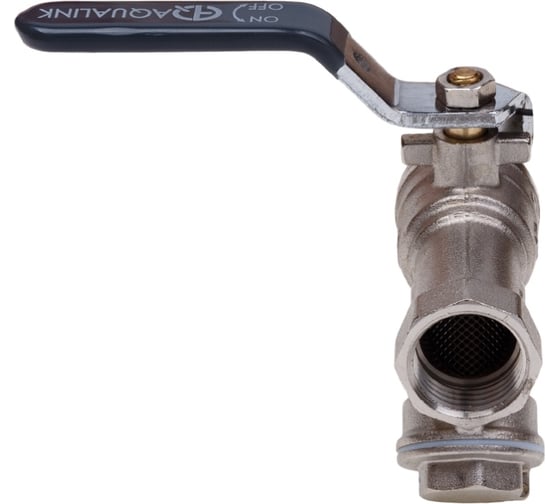 Изображение товара Шаровой кран AQUALINK вн-вн 1/2 Vs с фильтром ручка 1163