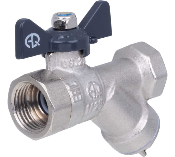 Изображение товара Шаровой кран AQUALINK вн-вн 3/4 Vs B с фильтром бабочка 01162