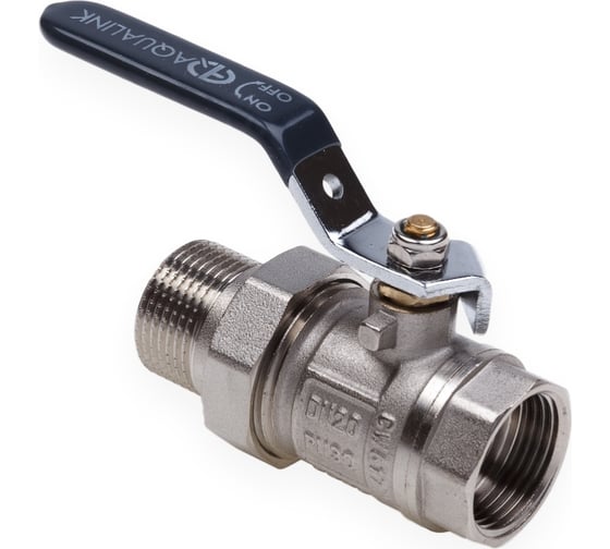 Изображение товара Шаровой кран AQUALINK со сгоном вн-нар 3/4 U ручка 01170