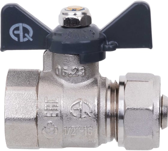 Изображение товара Шаровой кран для МП труб AQUALINK вн 1/2x16 B бабочка 874