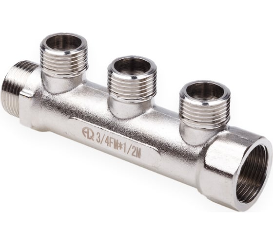 Изображение товара Коллектор резьбовой AQUALINK вн-нар 3/4, 1/2х4 (Цена за упаковку 2 шт.)  арт. 2423