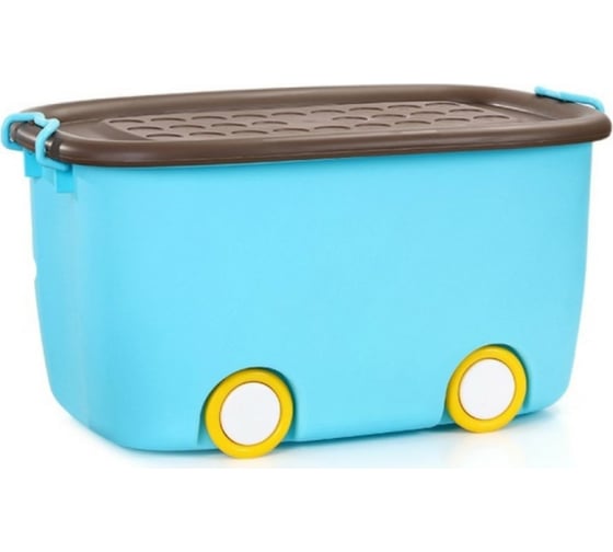 Изображение товара Большой ящик для хранения на колесах ZDK голубой boxbig0001/blue