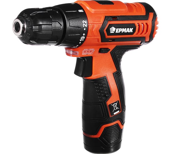 Изображение товара Аккумуляторная дрель-шуруповерт ЕРМАК ДША-12В 646-322