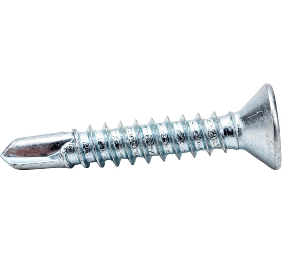 Изображение товара Саморез ZAMETAL 4,2х25 со сверлом и потайной головкой, DIN 7504Р, оц., 1000 шт ZA082266