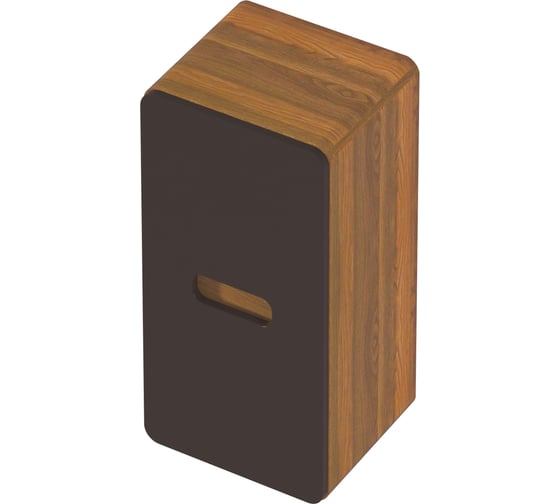 Изображение товара Пенал в ванную 1Marka Vortex 700х350х300П 1д орех ноче тортона/монолит найт Ц0000033030