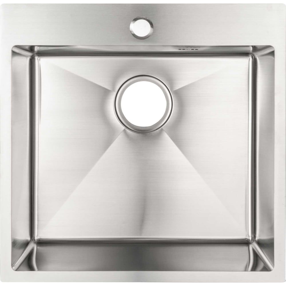 Изображение товара Мойка сварная VIDAGE VS-5050 50x50 см из нержавеющей стали с переливом