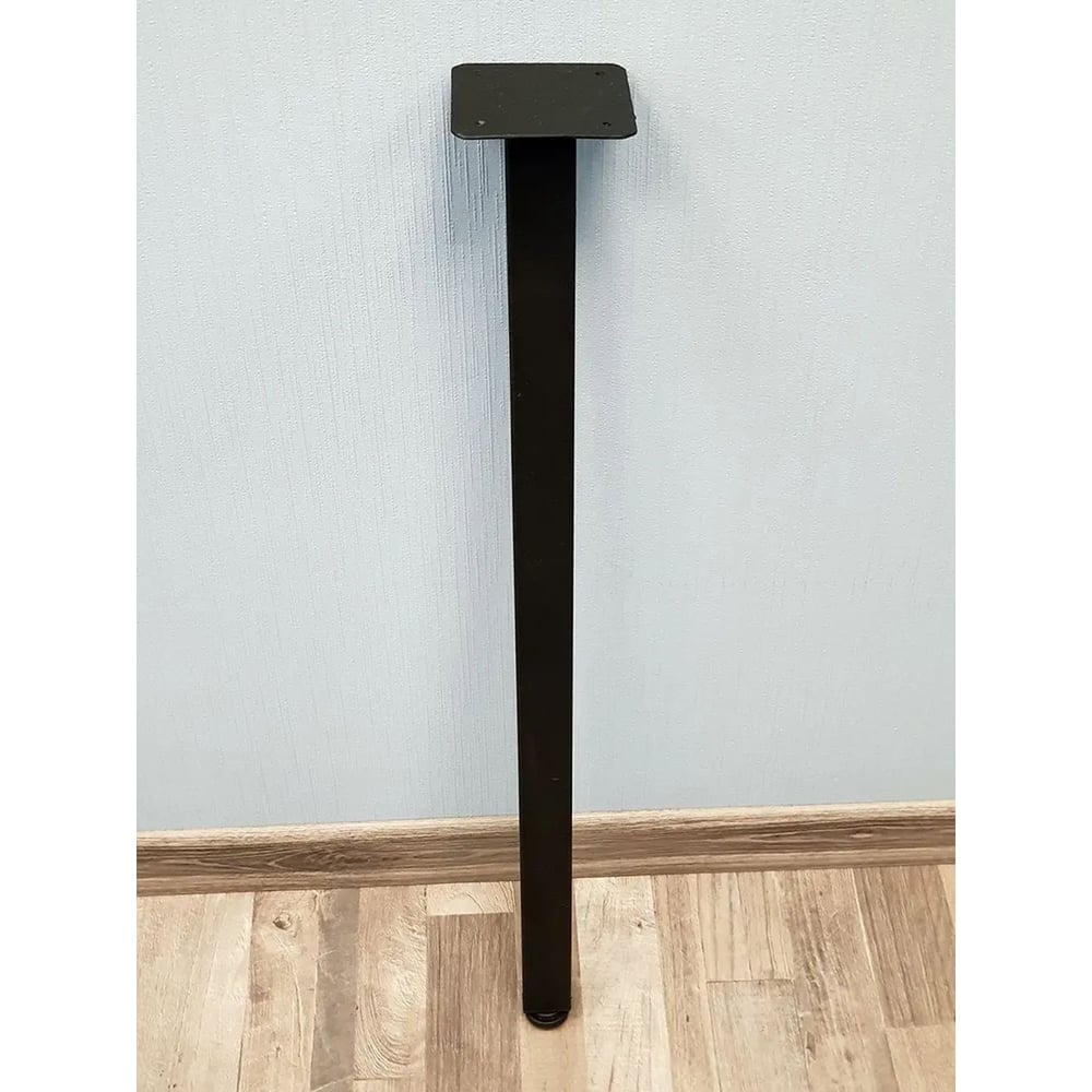 Изображение товара Ножка опора для стола Parallax 800 50х25 металлическая регулируемая черная барная Лофт 1 шт. 1lb5025080-ОР