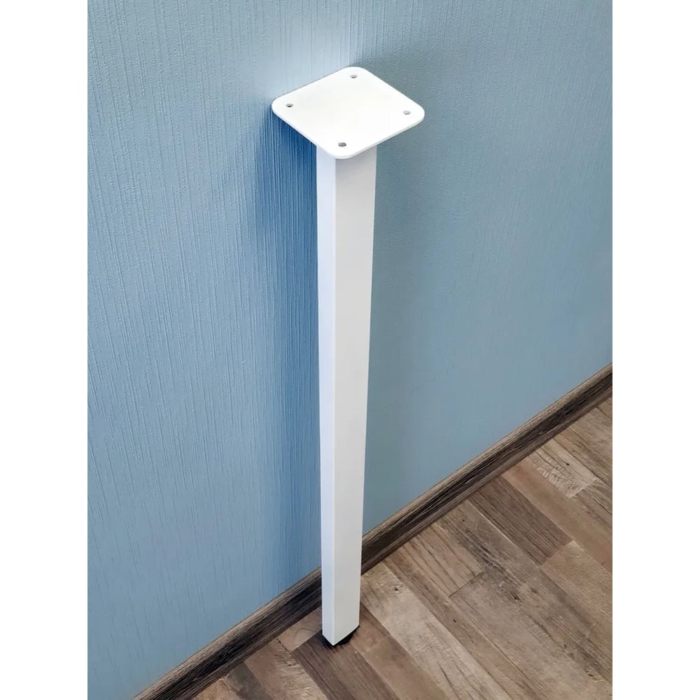 Изображение товара Ножка для стола Parallax 1200 50х25 регулируемая белая металлическая Лофт