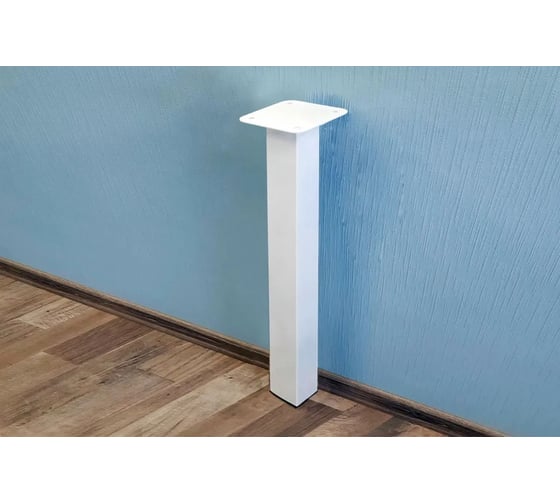 Изображение товара Ножка для журнального столика Parallax 400 40х40 (1 шт.) металличесая регулируемая белая Лофт 1lw4040040-ОР