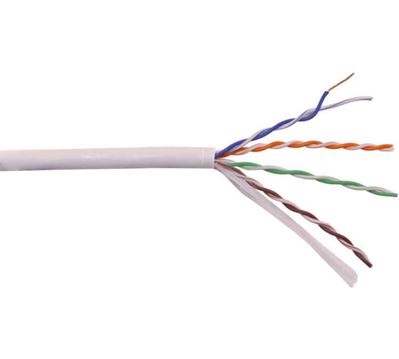 Изображение товара Кабель LANMASTER UTP, 4 пары, Кат. 5e, нг(А)-HFLTx, серый, 305м в кат., LAN-5EUTP-HFLT-GY