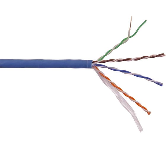 Изображение товара Кабель LANMASTER UTP, 4 пары, Кат. 5e, нг(А)-HFLTx, синий, 305м в кат., LAN-5EUTP-HFLT-BL