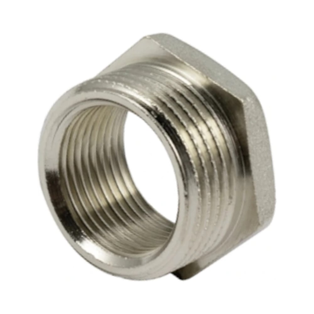 Футорка Tiemme 1581N 1 1/4"x3/4", никелированная латунь 1500352