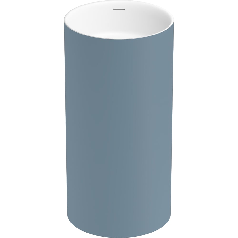 Изображение товара Напольная раковина Wellsee Chalice Perfection светло-синяя акрил современной формы