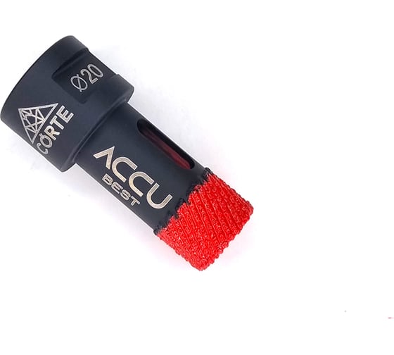 Изображение товара Коронка алмазная по керамограниту для УШМ CORTE ACCU BEST 20 мм, М14, быстрый рез ABB20