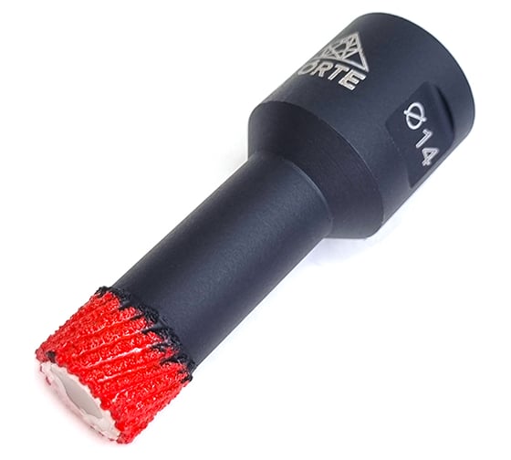 Изображение товара Коронка алмазная по керамограниту для УШМ CORTE ACCU BEST 14 мм, М14, быстрый рез ABB14