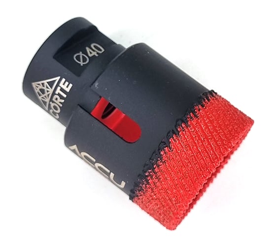 Изображение товара Коронка алмазная по керамограниту для УШМ CORTE ACCU BEST 40 мм, М14, быстрый рез ABB40