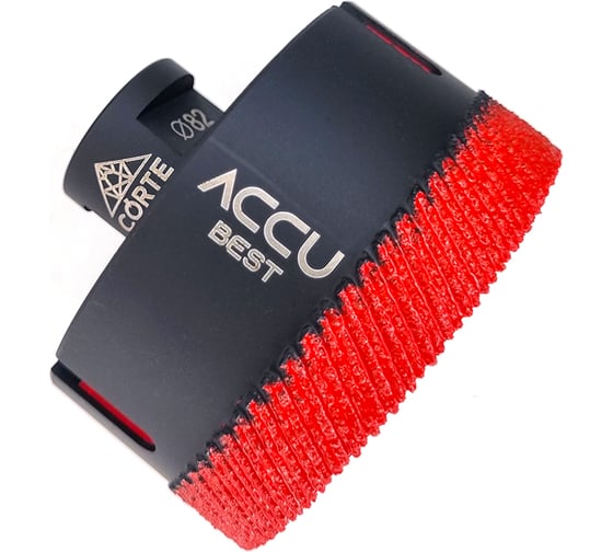 Изображение товара Коронка алмазная по керамограниту для УШМ CORTE ACCU BEST 82 мм, М14, быстрый рез ABB82