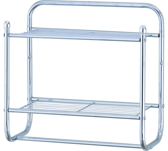 Изображение товара Полка для ванной комнаты UniStor DAKOTA настенная, с держателем для полотенца 210679