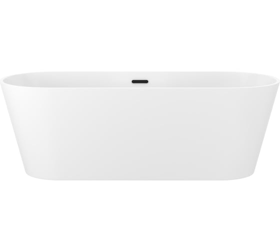 Изображение товара Отдельностоящая акриловая ванна Wellsee Shell в наборе 4 в 1, экран, слив-перелив 28170303R