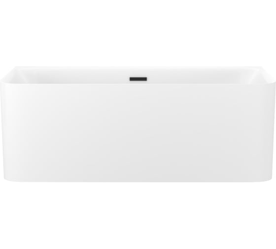 Изображение товара Акриловая ванна Wellsee Clermont в наборе 4 в 1: пристенная ванна, ножки, экран, слив-перелив 28260103R