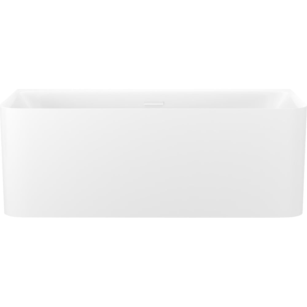 Изображение товара Акриловая ванна Wellsee Clermont в наборе 4 в 1: пристенная ванна, ножки, экран, слив-перелив 28260102R