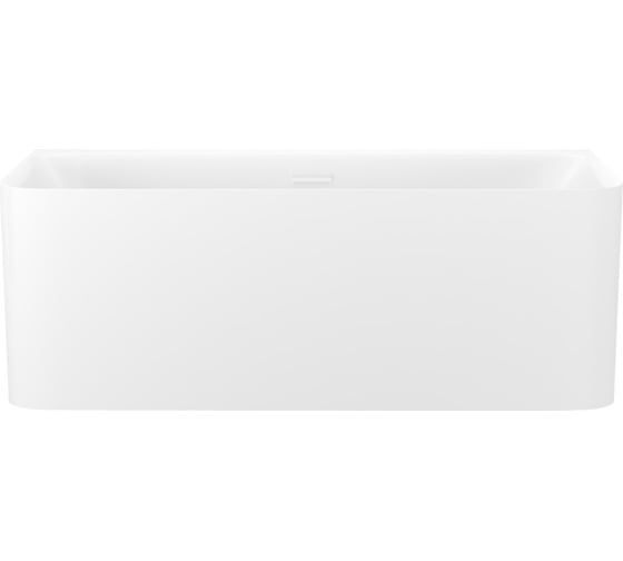 Изображение товара Акриловая ванна Wellsee Clermont в наборе 4 в 1: пристенная ванна, ножки, экран, слив-перелив 28260102R