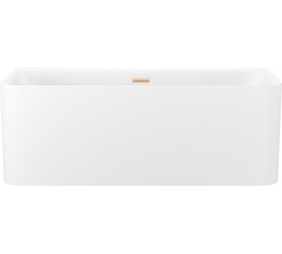 Изображение товара Акриловая ванна Wellsee Clermont в наборе 4 в 1: пристенная ванна, ножки, экран, слив-перелив 28260104R