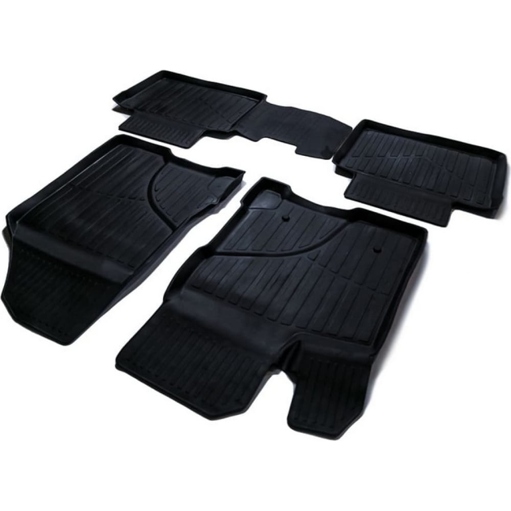Резиновые коврики в салон для Lada Vesta SD/SW/SW Cross 2015- SRTK