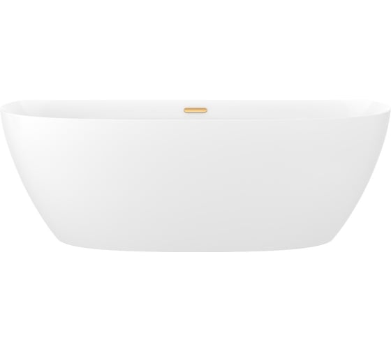 Изображение товара Отдельностоящая акриловая ванна Wellsee Blissl в наборе 4 в 1, экран, слив-перелив 28820104R