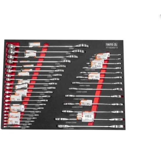 Изображение товара Набор инструмента в ложементе, YATO 34 предмета, YT-55302T3 39655302 3092 1