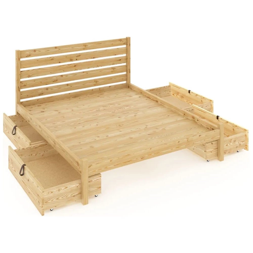 Изображение товара Кровать двуспальная Solarius Классика с ящиками 160x200 см