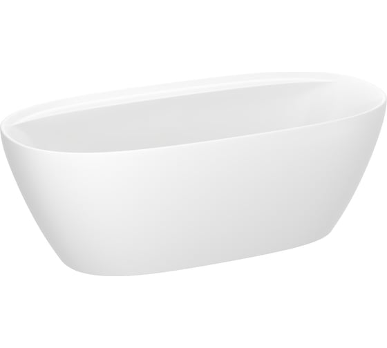 Изображение товара Отдельностоящая акриловая ванна Wellsee Pro Line в наборе 4 в 1, экран, слив-перелив 28750104R